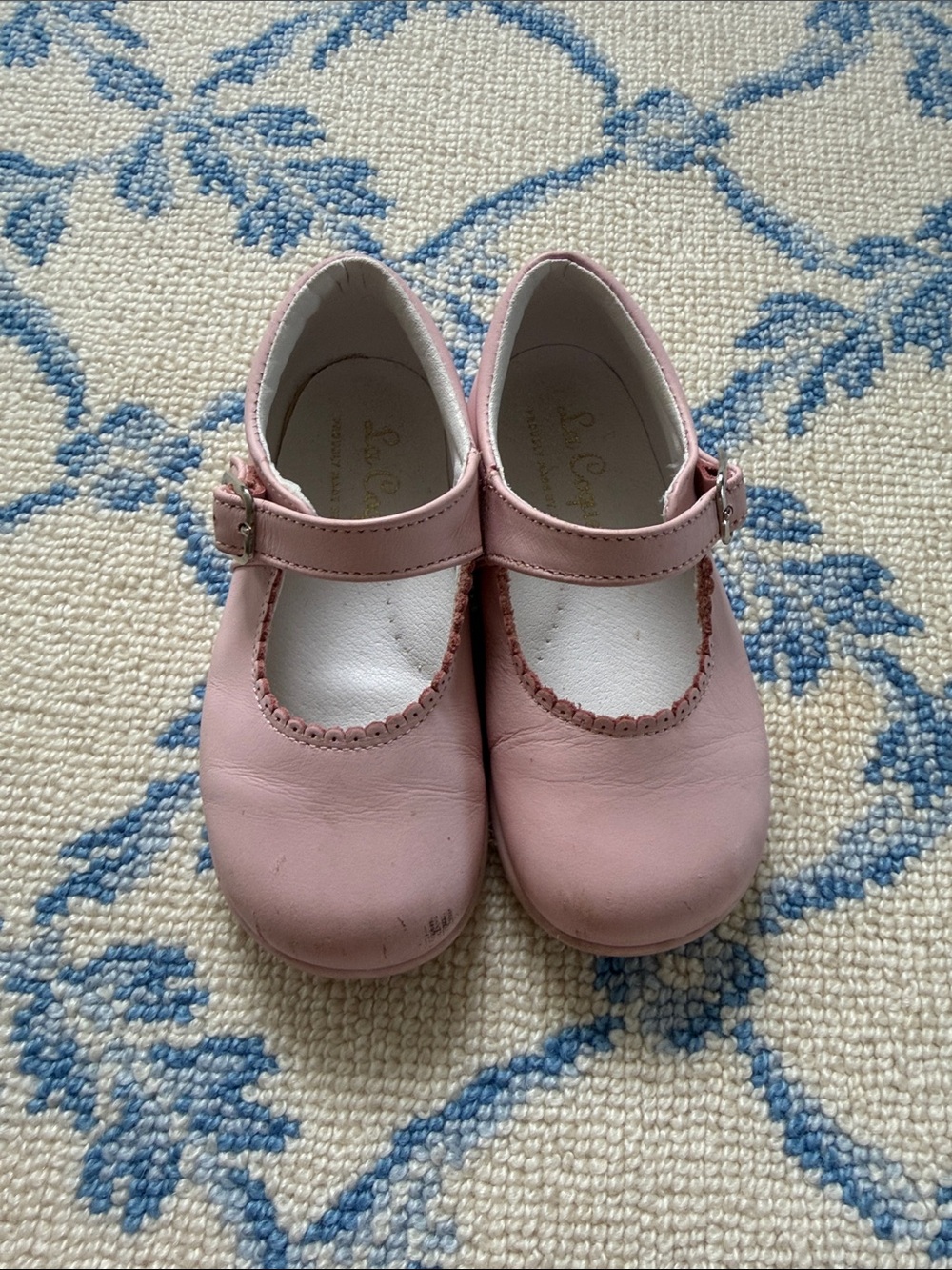 Girls' Pink Mary Jane Dress Shoes with Buckle Strap